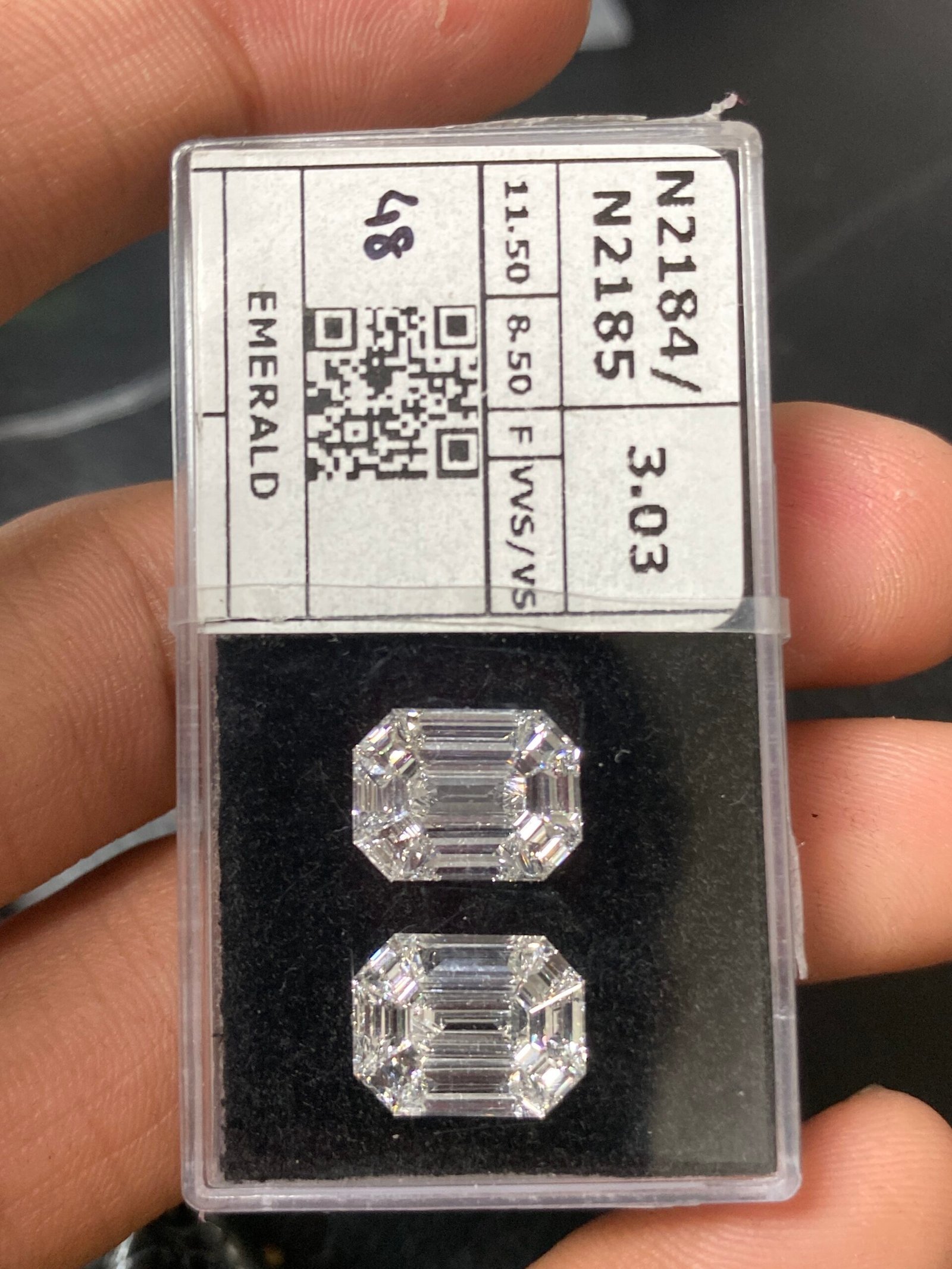 Natural White 3.03 Carat Hexagon Pie Cut Diamond