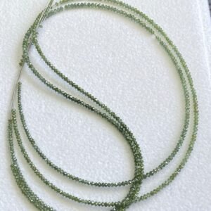 Natural Fancy Greenish Blue Color Diamond Beads